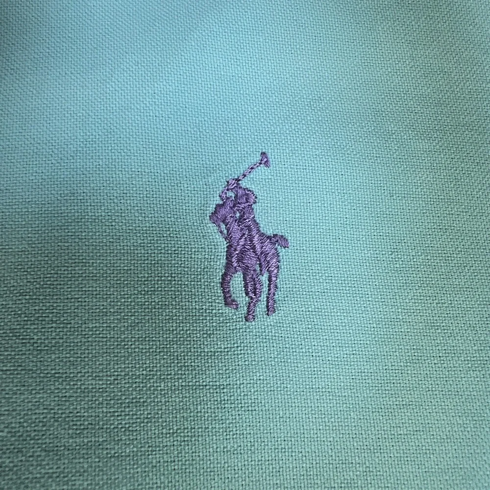 Polo Ralph Lauren Mens XXL Oxford Shirt Mint Seafoam Green Cotton Button Down LS